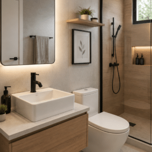 Econokit Luft N Paquete Lavabo llave negra y desagües - Imagen 2