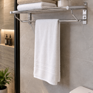 Repisa toallero hotelero rack parrilla cromo AC-011