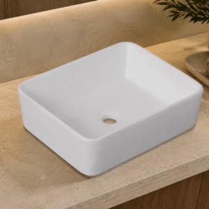 Econokit Borde NC Paquete Lavabo grifo negro cuadrado contra y céspol - Imagen 3