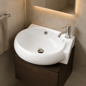 LAVABO CERÁMICO SOBREPONER OC-006 - Imagen 3