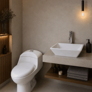 Paquete Sanitario WC-002 y lavabo OC-012 Maya Llave gratis