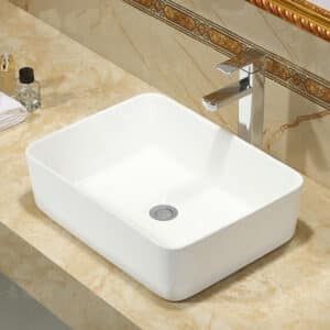 Econokit Borde C Paquete Lavabo grifo cromo cuadrado contra y céspol - Imagen 4