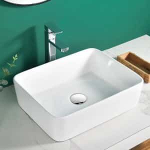 Econokit Borde C Paquete Lavabo grifo cromo cuadrado contra y céspol - Imagen 5