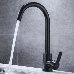 LLAVE MONOMANDO GIRATORIA NEGRO DE COCINA GC-028 - Imagen 1