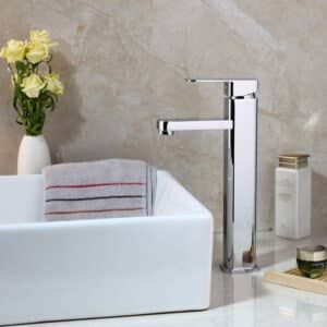 Econokit Borde C Paquete Lavabo grifo cromo cuadrado contra y céspol - Imagen 2