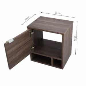 MUEBLE PARA BAÑO MODERNO LAVABO NEGRO DCNB STYLO N - Imagen 2