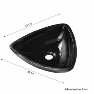 Econokit Drei Paquete Lavabo ovalin negro llave contra y céspol - Imagen 4
