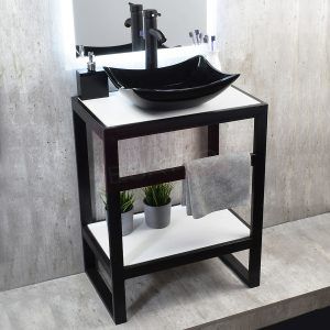 MUEBLE PARA BAÑO MODERNO ACERO NEGRO TEC STYLO N - Imagen 2