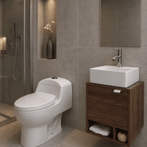Paquete Mueble DCNB Luft y Sanitario WC-002 Espejo gratis