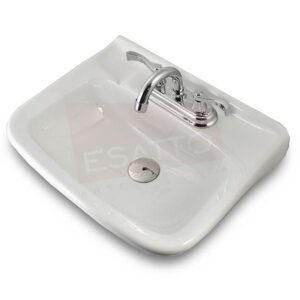 Paquete WC Sanitario y lavabo con desagües y llave Gema - Imagen 4