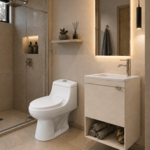 Paquete Mueble Bleu y Sanitario WC-002 Espejo gratis