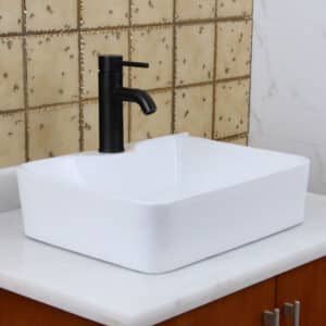 Econokit Fidem N paquete lavabo llave negra y desagües - Imagen 2