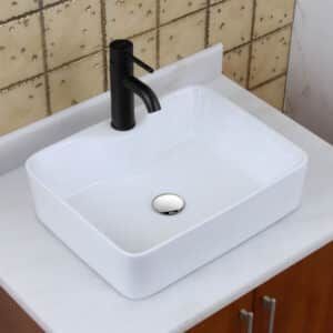 Econokit Fidem N paquete lavabo llave negra y desagües - Imagen 1