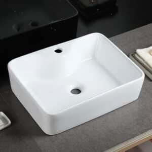 LAVABO CERÁMICO PEQUEÑO SOBREPONER OC-088 - Imagen 1