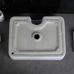 LAVABO CERÁMICO PEQUEÑO SOBREPONER OC-088 - Imagen 3
