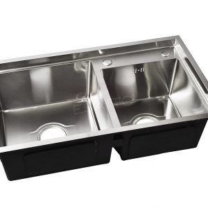 Econokit Zwei N Paquete Tarja fregadero doble llave cocina contra y céspol - Imagen 2