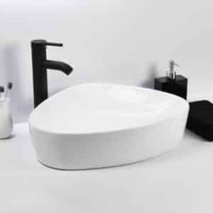 Econokit Orga N Paquete Lavabo con llave negra, contra negra y céspol cromo - Imagen 2