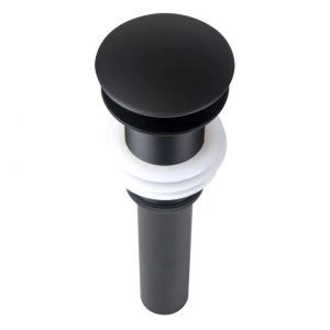 Econokit Orga N Paquete Lavabo con llave negra, contra negra y céspol cromo - Imagen 4
