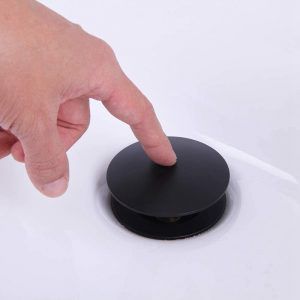 Econokit Orga N Paquete Lavabo con llave negra, contra negra y céspol cromo - Imagen 5