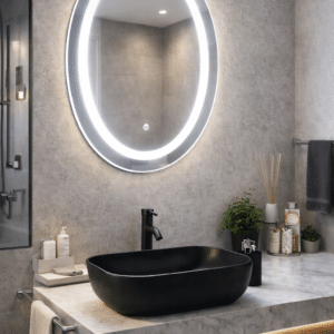 Espejo led touch ovalado 50 x 70 cms vertical AT16-S - Imagen 2