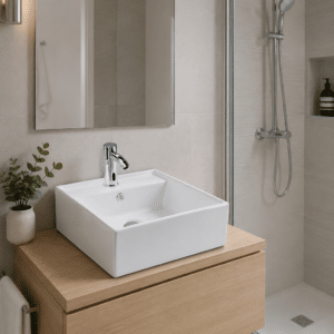 Econokit Arial Z paquete lavabo con llave de sensor y desagües - Imagen 2