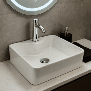 Econokit Fidem Z paquete lavabo con llave de sensor y desagües - Imagen 2