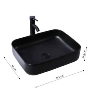 Econokit Vulkan NCN paquete lavabo llave cuadrada contra negros y céspol - Imagen 5