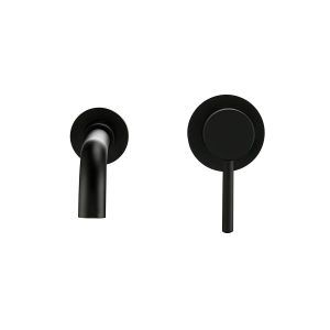 Grifo monomando con maneral negro a muro para lavabo o tarja GB-052 - Imagen 6