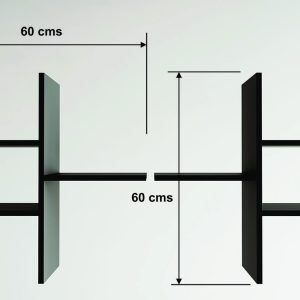 Repisas Free organizadoras negras diseño italiano madera melamina 2 pcs 60 x 60 cms c/u - Imagen 6