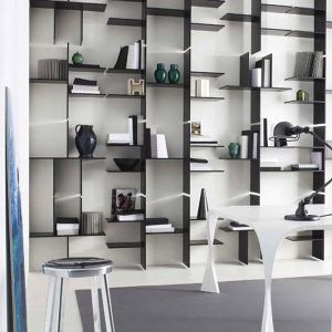 Repisas Free organizadoras negras diseño italiano madera melamina 2 pcs 60 x 60 cms c/u - Imagen 4