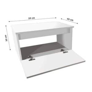 Mueble moderno para baƱo Astra lavabo negro listo para instalar 3 colores - Imagen 7