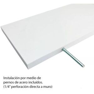Set de 4 repisas flotantes Pin organizadoras diseño minimalista madera melamina 14 x 40 cms c/u - Imagen 6