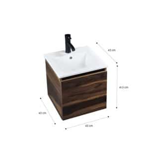 Mueble moderno para baño Asal listo para instalar 3 colores - Imagen 6