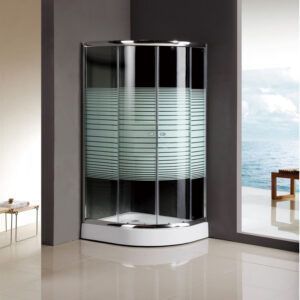 Cancel para baño curvo con base 90 x 90 x195 CA-006R