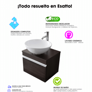 MUEBLE PARA BAÑO MODERNO DBTA GLOBUS 2 - Imagen 8