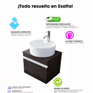MUEBLE PARA BAÑO MODERNO DBTA RONDO - Imagen 8