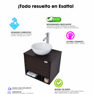 MUEBLE PARA BAÑO MODERNO DCTA GLOBIE - Imagen 8
