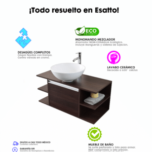 MUEBLE PARA BAÑO MODERNO DETC GLOBUS 2 - Imagen 8
