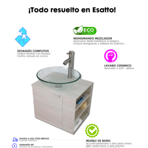 MUEBLE PARA BAÑO MODERNO DTUA DROP 5 - Imagen 8