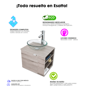 MUEBLE PARA BAÑO MODERNO DTUA DROPPIE - Imagen 8