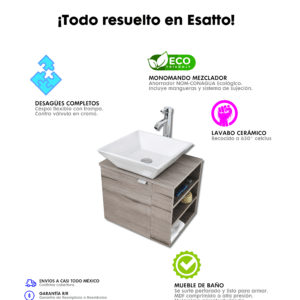 MUEBLE PARA BAÑO MODERNO DTUA MAYA - Imagen 8