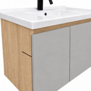 Mueble moderno para baño Cursa N listo para instalar (incluye lavabo, llave y desagües) - Imagen 4