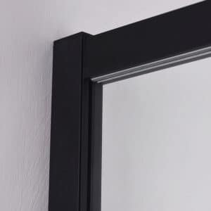 Cancel para baño recto abatible negro mate 100 a 130 x h185 cms CA-013N ~ CA-019N - Imagen 6