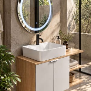 Mueble moderno para baño Cent N listo para instalar (incluye lavabo, llave y desagües) - Imagen 3